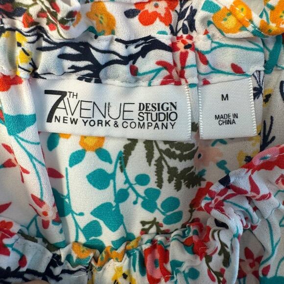7th Avenue Colorful Medium Blouse - Picture 4 of 5